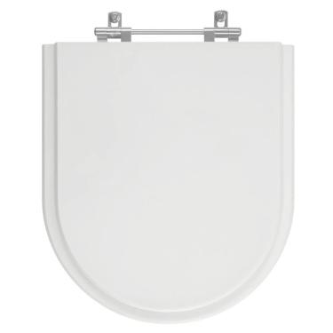 Imagem de Assento Sanitario Poliester Riviera Cinza Prata para vaso Celite