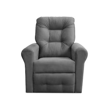 Imagem de Poltrona Matrix Nala com Encosto Reclinável e Revestida em Veludo Light