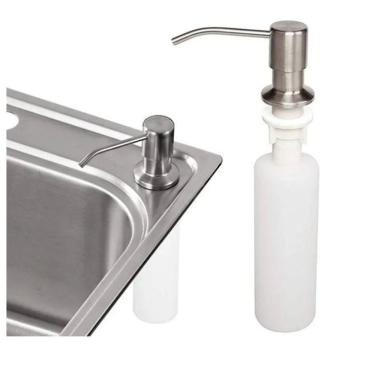 Imagem de Dosador Dispenser Embutir Inox 304 Sabão Sabonete Detergente