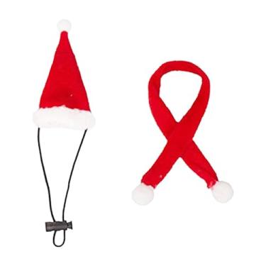 Imagem de Generic Conjunto de chapéu e cachecol de dragão barbudo, roupas, fantasia de halloween de répteis para festa, lagartos répteis, dragão barbudo, 2 unidades