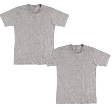 Imagem de Kit 2 Camisetas Basicas M Masculinas Lisas Confortavel - Hering
