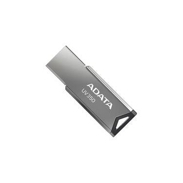 Imagem de Pen Drive Adata AUV350, 64GB, USB 3.2, Metal - AUV350-64G-RBK