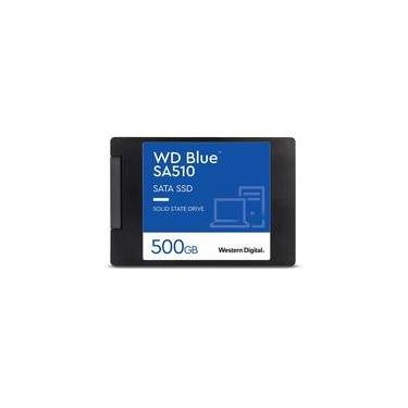 Imagem de SSD SATA WD Blue, 500GB, 2.5", Leitura: 560MB/s e Gravação: 510MB/s, Preto - WDS500G3B0A