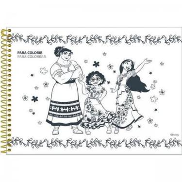 Imagem de Caderno Desenho Capa Dura Encanto Disney 80 Folhas Presente - Foroni