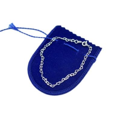 Imagem de Pulseira Bracelete Feminina Elo Coração Banhada A Prata 925