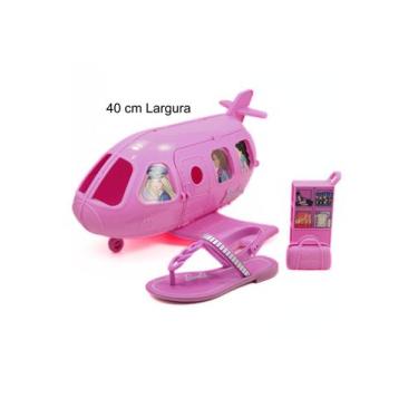 Imagem de Sandalia Grendene Kids Barbie Flight + Avião Gigante 22936 Lilás