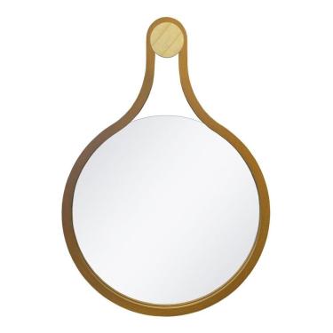 Imagem de Espelho Emoldurado Mali 75x53cm Redondo Tauari