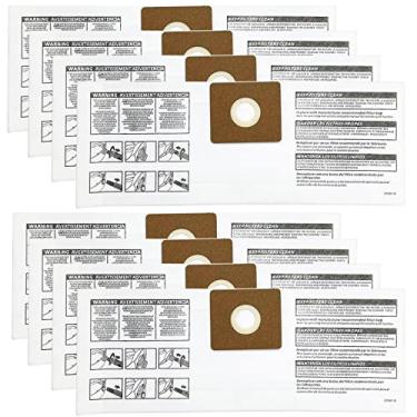 Imagem de Pacote com 8 sacos de filtro 90668 tipo B compatíveis com aspirador de pó molhado/seco de 6,5 litros, QAM70, peça # 90668/549712 9066833