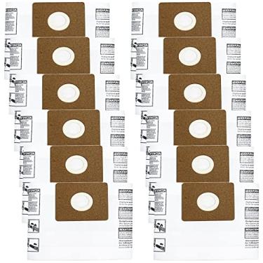 Imagem de Pacote com 12 sacos de filtro 90667, saco de coleção tipo A compatível com aspirador de pó Shop-Vac de 3,8 litros
