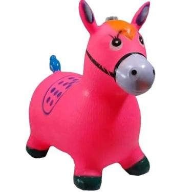 Imagem de Cavalinho Upa Upa Musical Pula Pula Grande Com Luz E Sons De Cavalo (ROSA)