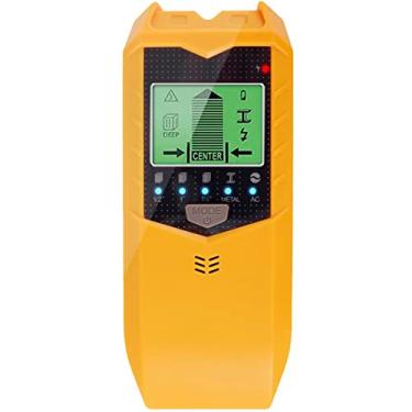 Imagem de Scanner de parede Stud Finder, 5 em 1, operado por bateria, SH402, detector de scanner de parede multifuncional, com visor de LED e alarme de áudio, detector de pino portátil, para fio CA de madeira