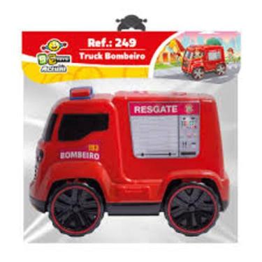 Imagem de Carrinho Truck Bombeiro Vermelho- Solapa - Bs Toys