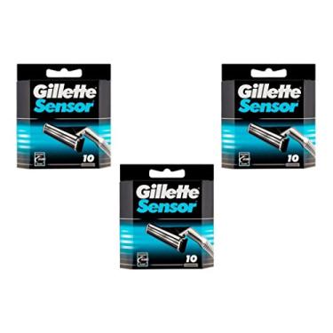 Imagem de Gillette Cartuchos de sensor masculinos 10 unidades (pacote com 3)