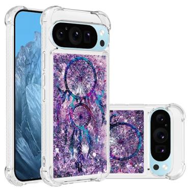 Imagem de OOPKINS Capa para Google Pixel 9, capa protetora de lente de silicone TPU macio para Google Pixel 9 Dream Campanula YBLS para Google Pixel 9 Dream Campanula YBLS