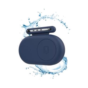 Imagem de Pin Broche De Silicone À Prova D’água Impermeável Compatível Com Localizador Galaxy SmartTag2, Capa Case Com Trava De Segurança, Antiperda Para Roupa De Bebes, Crianças, Adultos – HEISIL (AZUL)