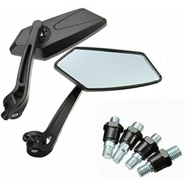 Imagem de Riloer Espelho retrovisor lateral universal para motocicleta, retrovisor, retrovisor, scooter, quadriciclo