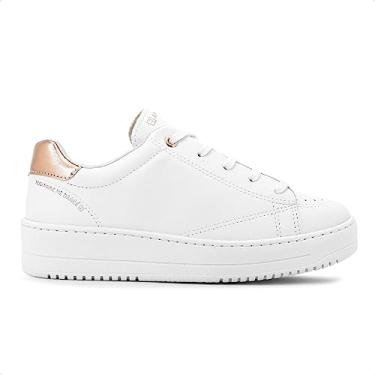 Imagem de Tênis Ramarim Bicolor Caixa Alta Feminino (35, Branco/Rosê)