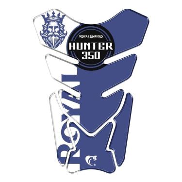 Imagem de Protetor Adesivo Moto Resinado Hunter 350 Cor Azul