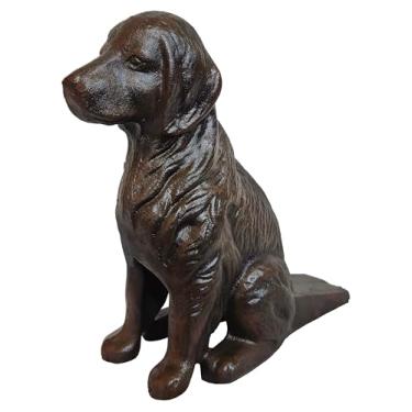 Imagem de Lulu Decor, Cão de ferro fundido com batente de porta, preto antigo