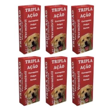 Imagem de Vermitril - Anti Pulgas E Carrapatos 24 Comprimidos Para 15kg Cada