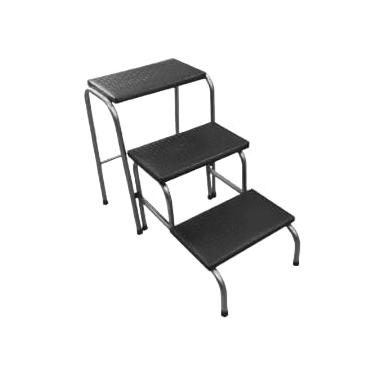 Imagem de Escada Escadinha INOX 3 Degraus Maca e Depilação Estética Dobrável Medcombo