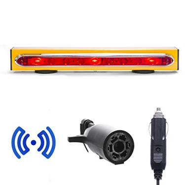 Imagem de Master Tailgaters Barra de luz de reboque sem fio de 48 cm | LED ultra brilhante | Luzes de sinalização multifuncionais | Suporte magnético resistente | Alcance de 122 metros | Transmissor de engate