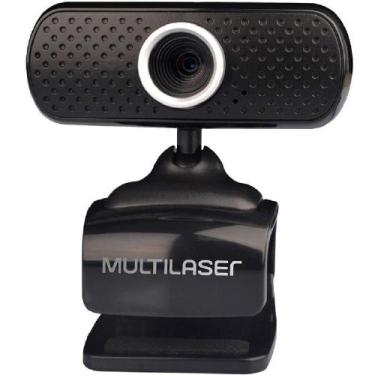 Imagem de Webcam Plugeplay 480P Mic Usb Preto Wc051 - Multilaser