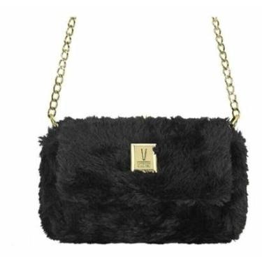 Imagem de Bolsa Tiracolo Vizzano Com Pelos  Preto-Feminino