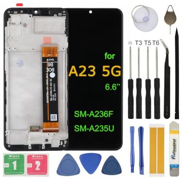Imagem de Substituição de tela LCD para Samsung Galaxy A23 5G SM-A236F SM-A235U 16.8 cm Display LCD Touch Screen Digitalizador com moldura de ferramentas de reparo