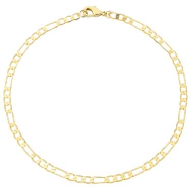 Imagem de Pulseira Masculina 3x1 Alto Brilho Banhada a Ouro 18k