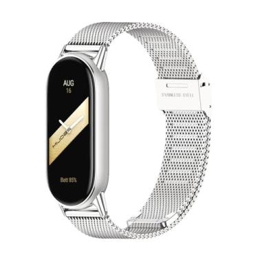 Imagem de MIJOBS Pulseira de substituição respirável para Xiaomi Mi Band 10/9/8 para Mi Fit Band 9 SmartWatch para mulheres e homens