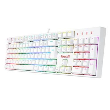 Imagem de Teclado Redragon SURARA Pro RGB Branco (Switch Óptico Azul) K582W-RGB-PRO (PT-BLUE)