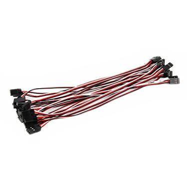 Imagem de OliYin 20 pçs 26 awg 8,9" 20 cm cabo macho para macho para extensão de servo Quadcopter chumbo Futaba JR
