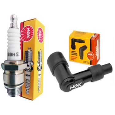 Imagem de Vela de Ignição + Cachimbo Yamaha RD 135 RS 125 RX TT RD TTM Trilha RX