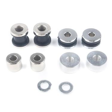 Imagem de FINMOKAL Kit de hardware de ancoragem de rack Sissy Bar para motocicleta compatível com Harley Heritage Softail FXSTC FLSTF FXST FXSTSB FXSTS FXSTB FLSTN 1984-1999