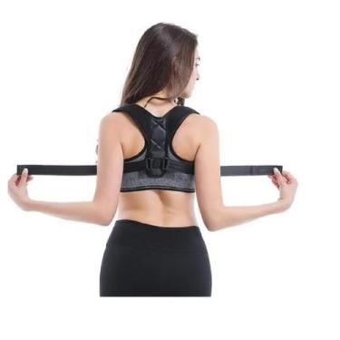 Imagem de Cinta Corretor Postural Smart Suporte Ajustador Alinhamento Coluna Omb