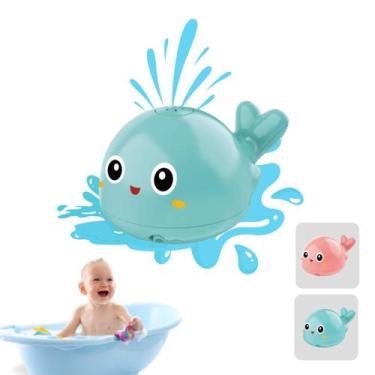 Imagem de Baleia Infantil Para Banho Com Luz e Sensor de Água - FSS Variedades