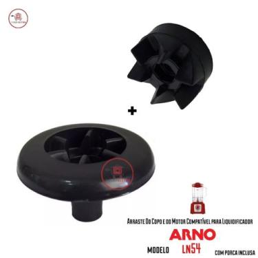 Imagem de Kit Arrastador do Motor e Do Copo para Liquidificador Arno LN54 - MEPL