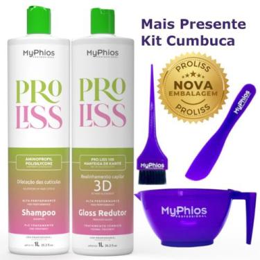 Imagem de Myphios Escova Proliss Progressiva 3d Kit 1L + Kit Cumbuca MyPhios