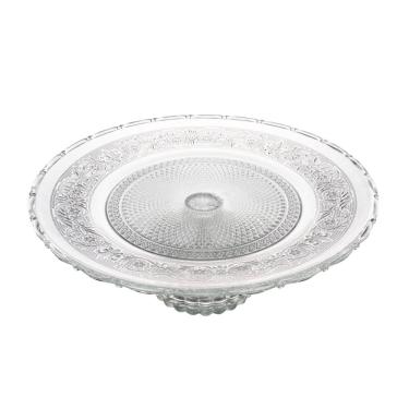 Imagem de Prato para Bolo de Vidro com Pé Angel 30cm x 30cm x 10cm - L