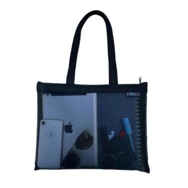 Imagem de Bolsa Multiuso Professor Aula Pasta Fichário Folhas Papel A4 - Liliart