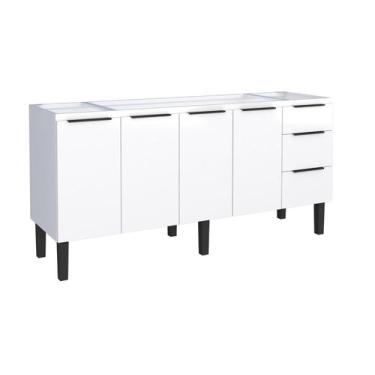 Imagem de Gabinete Armário Cozinha Jupter Cozimax 1.80 Mt 100% Aço P/ Pia -Balçã