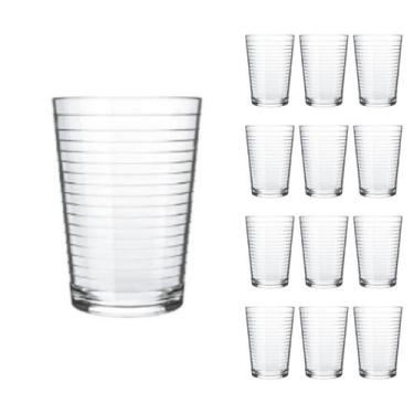Imagem de Jogo 12 Copos Chiques 265ml Ginga Drinks Vidro Agua e Suco - Nadir Fig
