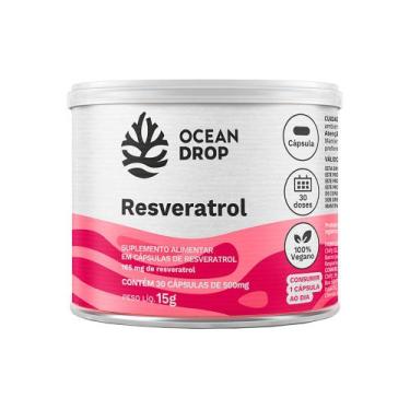 Imagem de Resveratrol Trans Resveratrol 500mg 30 Caps - Ocean Drop