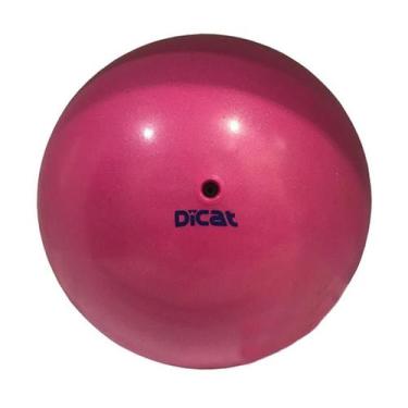 Imagem de Bola Glitter 300g 16cm Ginástica Rítmica Dicat Sports, Pink metalizado