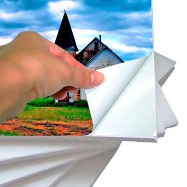 Imagem de Papel Fotográfico Adesivo A3 130g Glossy Branco 20 Folhas - Master