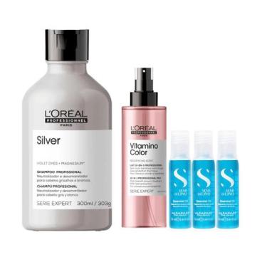 Imagem de Kit P/ Cabelos Descoloridos Shampoo,Leave-In,Ampolas-L'oreal - L'Oréal
