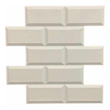 Imagem de 12 Placas 3D De Pvc ulejos Tijolinho Retro Cozinha 50X50Cm - Lujp Deco