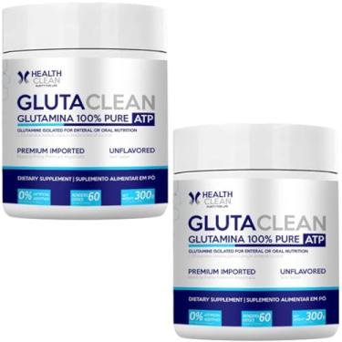 Imagem de 2x Glutamina Glutaclean 100% Pura - 300G - Health Clean