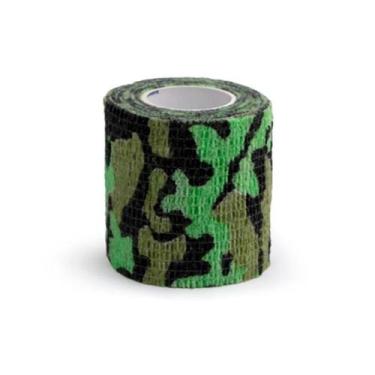 Imagem de Bandagem Elástica Autoadesivas De Compressão Aston Camuflado Verde Não